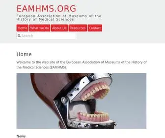 Eamhms.org(European Association of Museums of the History of Medical Sciences) Screenshot