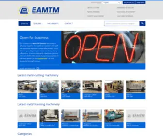 Eamtm.com(Machine tools online) Screenshot