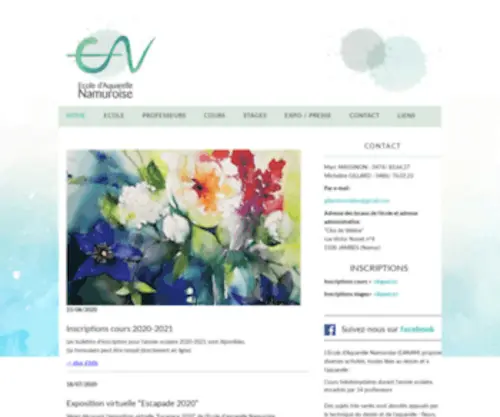 Eanam.be(Ecole d'Aquarelle Namuroise) Screenshot