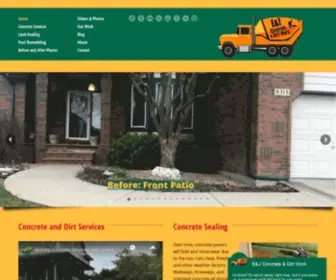 EandjConcrete.com(Concrete Patios) Screenshot