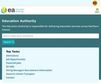 Eani.org.uk(The Education Authority) Screenshot