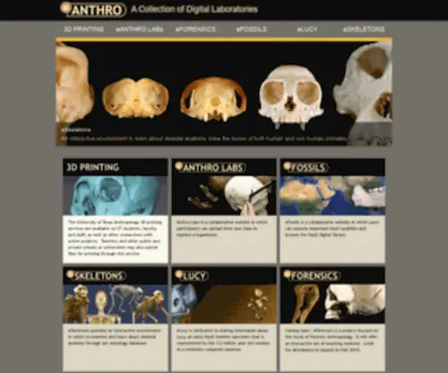 Eanthro.org(A Collection of Digital Laboratories) Screenshot