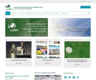 Eapcnet.eu(European Association for Palliative Care) Screenshot