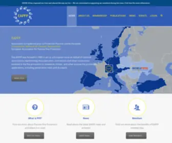 Eapfp.com(EAPFP European Association for Passive Fire Protection) Screenshot