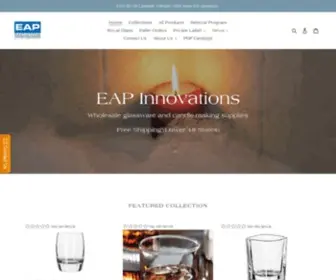 Eapinnovations.com(Glassware & Candle Making Supplies) Screenshot