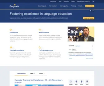 Eaquals.org(Excellence in Language Education) Screenshot