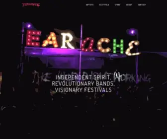 Earache.com(Earache Records) Screenshot