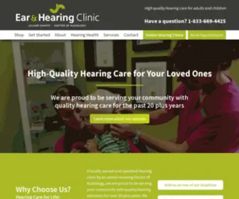 Earandhearingclinic.com(Ear & Hearing Clinic) Screenshot