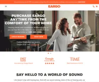 Eargo.com(A Revolutionary New Hearing Aid) Screenshot