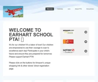 Earhartpta.org(Earhart School PTA) Screenshot