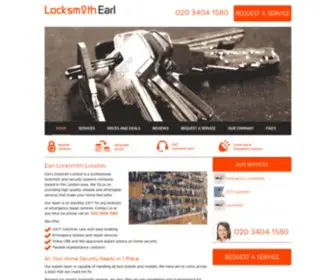 Earl.org.uk(Locksmith London) Screenshot