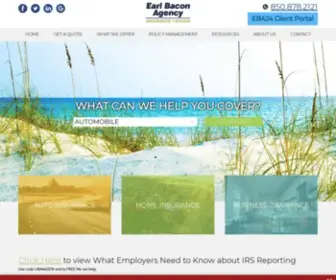 Earlbacon.com(Earl Bacon Agency) Screenshot