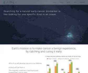 Earli.com(Make Early Cancer Detection Actionable) Screenshot