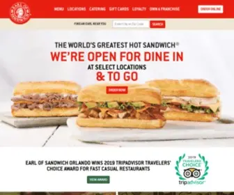 Earlofsandwichusa.com(Earl of Sandwich®) Screenshot
