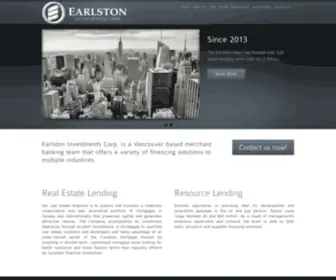Earlston.ca(Earlston Investments Corp) Screenshot