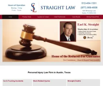 Earlstraight.com(Personal Injury) Screenshot