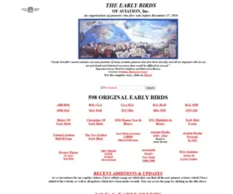 Earlyaviators.com(Early Birds of Aviation) Screenshot