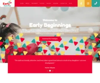 Earlybeginningsdayschool.org(Early Beginnings Day School Preschool and Day Care in Downtown Jersey City) Screenshot