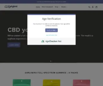 Earlybirdcbd.com(EarlyBird CBD) Screenshot