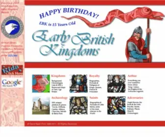 Earlybritishkingdoms.com(Early British Kingdoms) Screenshot