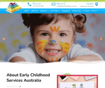 Earlychildhoodaus.com.au(Early Childhood Professional Services Australia) Screenshot