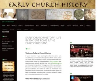 Earlychurchhistory.org(This site) Screenshot