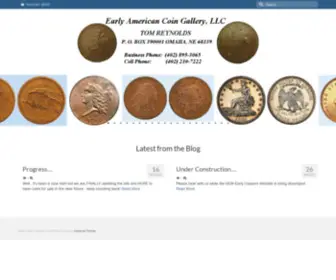 Earlycoppers.com(Early American Copper Coins) Screenshot