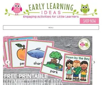 Earlylearningideas.com(Early Learning Ideas) Screenshot