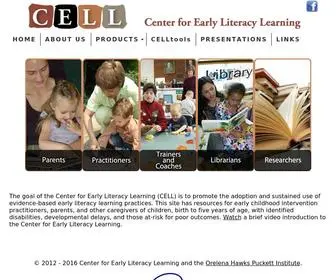 Earlyliteracylearning.org(Center for Early literacy Learning) Screenshot