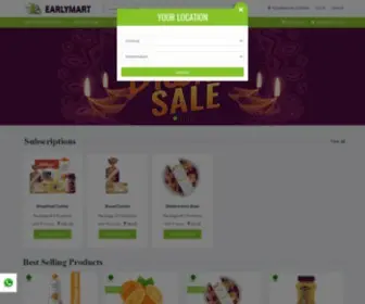 Earlymart.in(Online grocery) Screenshot