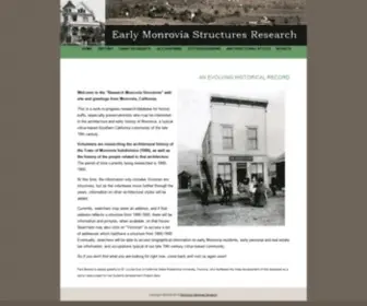 Earlymonroviastructures.org(Early Mon Structures) Screenshot