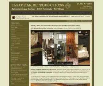 Earlyoakreproductions.co.uk(High-end bespoke reproduction oak furniture. English designed and handmade by craftsmen) Screenshot