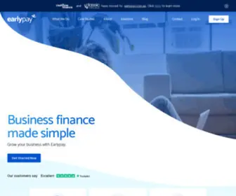 Earlypay.com.au(Business Financing In Australia) Screenshot