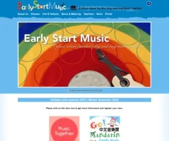 Earlystartmusic.com(Early Start Music) Screenshot