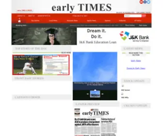 Earlytimes.in(Early Times) Screenshot
