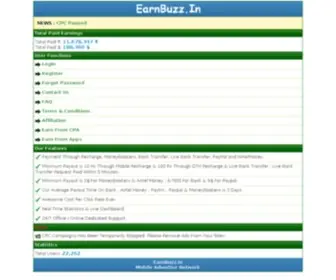 Earnbuzz.in(Mobile Advertisement Network) Screenshot