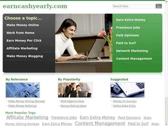 Earncashyearly.com(Make Money with Google) Screenshot