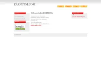 EarncPm.com(Publishers make money from your website or blog) Screenshot