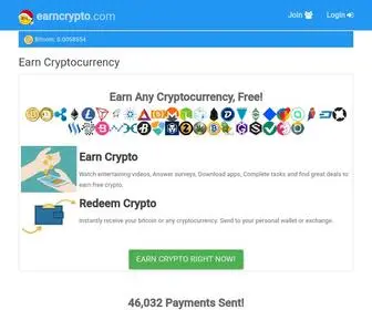 Earncrypto.com(Earn Cryptocurrency) Screenshot