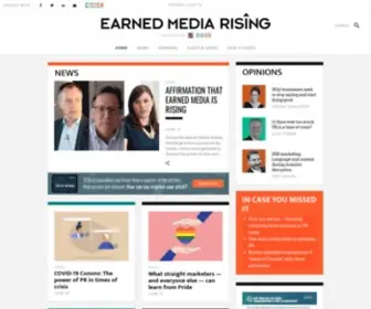 Earnedmediarising.com(Highlighting best practices) Screenshot