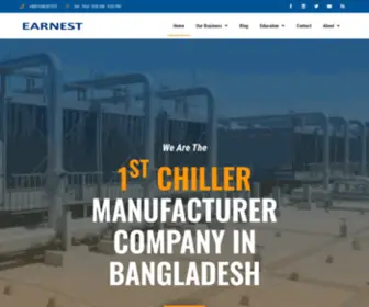 Earnest.com.bd(Industrial Chiller Manufacturer in Bangladesh) Screenshot