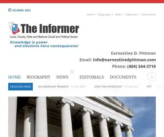 Earnestinedpittman.com(The Informer) Screenshot