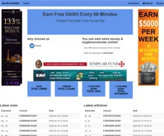 Earnfree-Dash.xyz(How to earn free dash) Screenshot