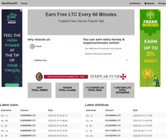 Earnfree-LTC.xyz(Buy and Sell Domain Names) Screenshot