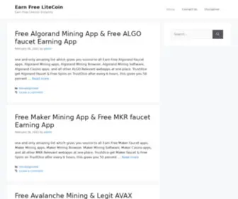 Earnfreelitecoin.com(Earn Free Litecoin Instantly) Screenshot