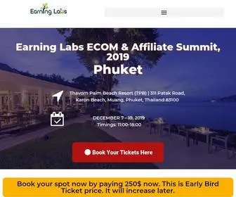 Earninglabs.com(Earning Labs ECOM And Affiliate Summit PhuketEarning Labs) Screenshot