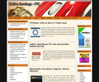 Earnings-PTC.com(Earn Money Online from Home) Screenshot