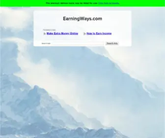 Earningways.com(Buy Domain Names) Screenshot