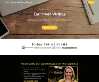 Earnmorewriting.com(Earn More Writing) Screenshot