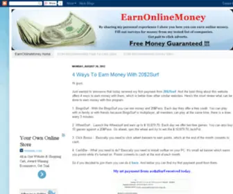 Earnonlinemoney.org.uk(Earn Online Money...PTC Payment Proofs...Earn Money Online Blogspot...Free Surveys Online) Screenshot
